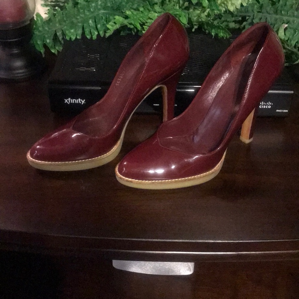 Burgundy dress/casual shoe